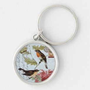 Porte-clés Oiseaux vintages d'une plume...porte - clés