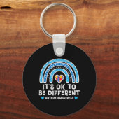 Porte-clés Ok Pour Être Différentes Filles De Sensibilisation (Recto)