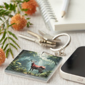 Porte-clés Okapi Dans La Forêt Pluviale, (Zebra Giraffe) (Devant Droit)