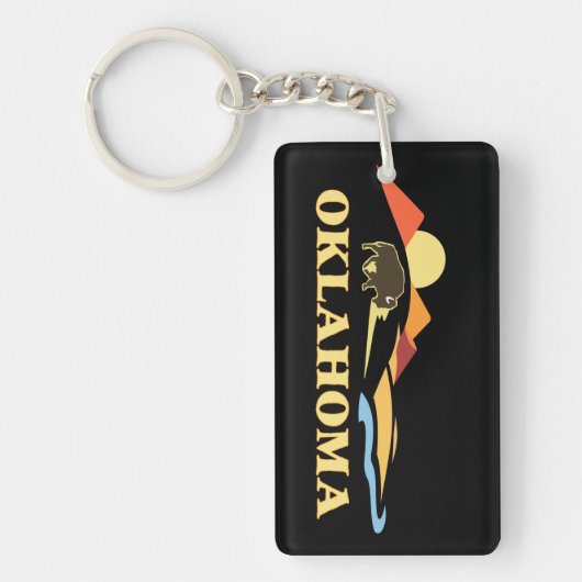 Porte-clés Oklahoma États-Unis d'Amérique (Devant)