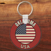 Porte-clés Oklahoma États-Unis d'Amérique (Verso)
