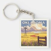 Porte-clés Oklahoma vintage (Devant)