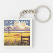 Porte-clés Oklahoma vintage (Dos)