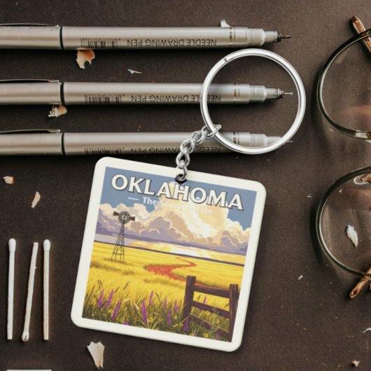 Porte-clés Oklahoma vintage