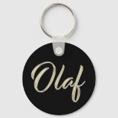 Porte-clés Olaf Whitegold Button (Recto)