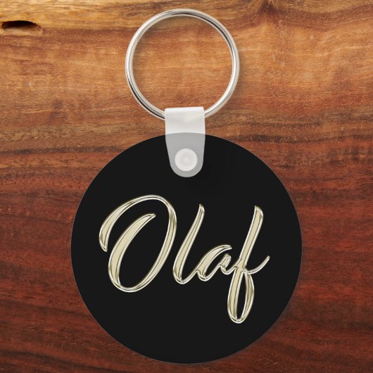 Porte-clés Olaf Whitegold Button (Recto)