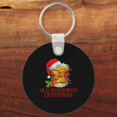 Porte-clés Old Fashioned Whiskey Christmas Funny Bourbon Tail (Recto)