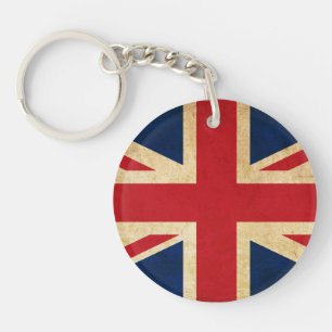 Porte-clés Old Vintage Grunge United Kingdom Flag Union