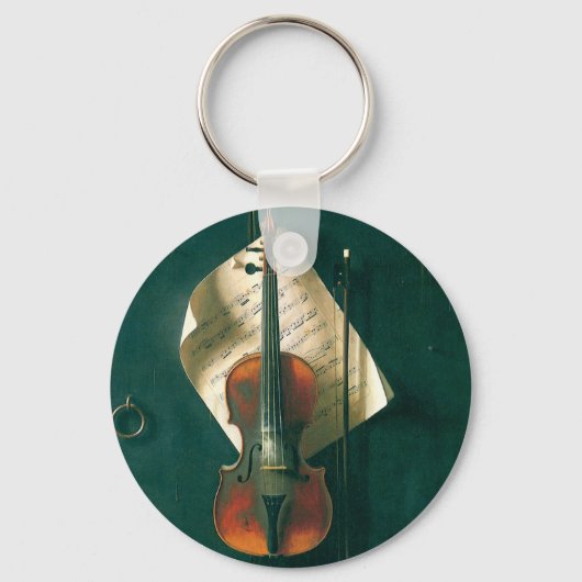 Porte-clés Old Violon Still Life par William Michael Harnett (Recto)