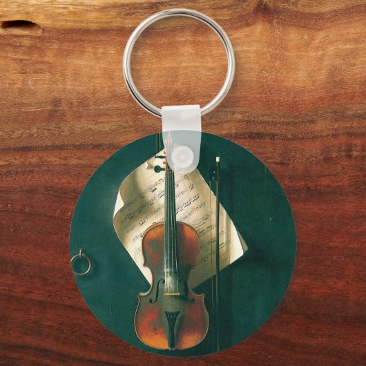 Porte-clés Old Violon Still Life par William Michael Harnett (Verso)