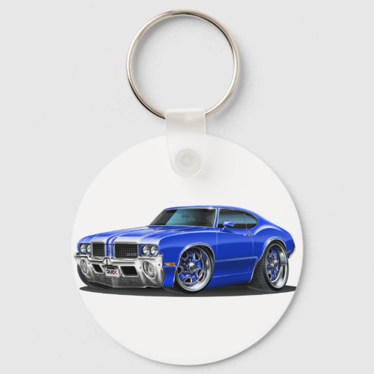Porte-clés Olds Cutlass Blue Car (Recto)