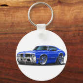 Porte-clés Olds Cutlass Blue Car (Recto)