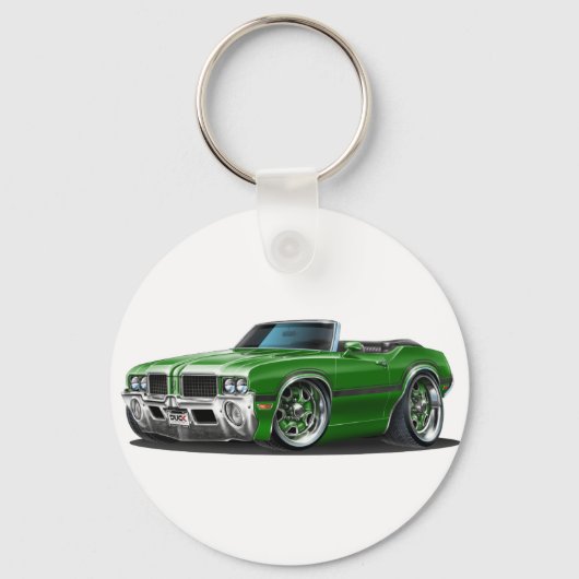 Porte-clés Olds Cutlass Green Convertible (Recto)