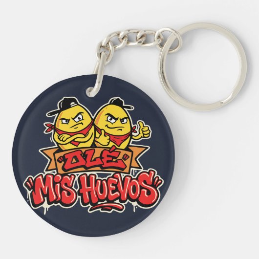 Porte-clés Ole mis huevos 2 (Dos)