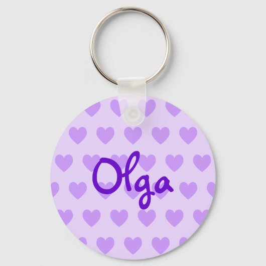 Porte-clés Olga en violet (Recto)