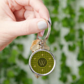 Porte-clés Olive avec Porte - clé Houndstooth Gold Accent (main)