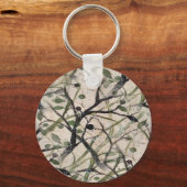 Porte-clés Olive Branch Abstrait Art Motif (Recto)