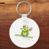 Porte-clés Olive Snowboard Girl (Recto)