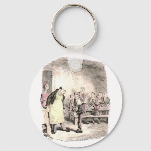 Porte-clés Oliver Twist en demande plus (Recto)