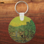 Porte-clés Oliveraie avec personnages cueillant des olives, V (Recto)