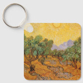 Porte-clés Oliviers, Ciel Jaune et Soleil, Vincent van Gogh (Recto)