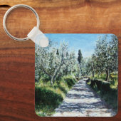 PORTE-CLÉS OLIVIERS DANS LE PAYSAGE TOSCANE (Recto)