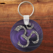 PORTE-CLÉS OM / AUM - ARGENT (Recto)