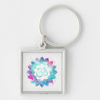*~* OM AUM Symbole Lotus Lily Aquarelle Mandala