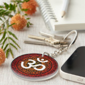 Porte-clés Om chakra mandala (Devant Droit)
