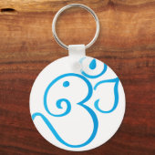 Porte-clés Om-ganssis-turquoise (Recto)
