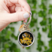 Porte-clés Om Lotus | noir (main)