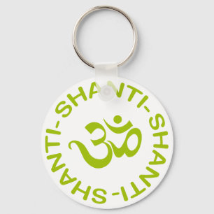 Porte-clés Om Shanti Shanti Shanti Cadeau