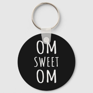 Porte-clés Om Sweet Om Zen Yoga Méditation Guerrier Spirituel