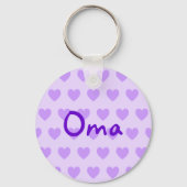 Porte-clés Oma en violet (Recto)