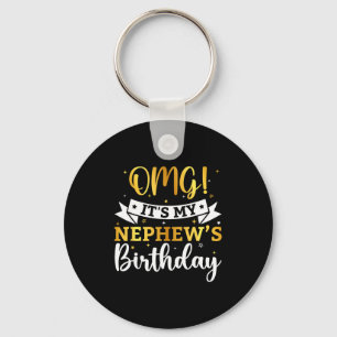 Porte-clés Omg C'est L'anniversaire De Mon Neveu Joyeux Anniv
