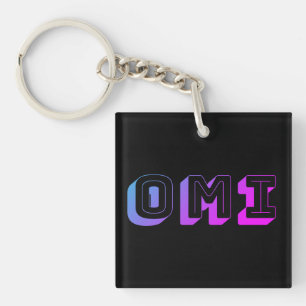 Porte-clés Omi - Porte - clé acrylique allemand Grandma