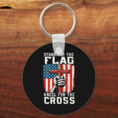 Porte-clés On-back Stand For Flag Kneel Cross Patriotic Chris (Recto)