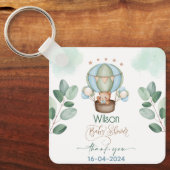 Porte-clés on peut attendre baby shower bear (Recto)