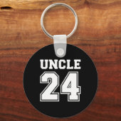 Porte-clés Oncle 2024 pour faire-part de grossesse (Verso)