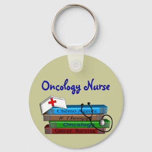 Porte-clés Oncolgoy Nurse "Books" Design