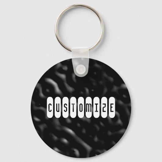 Porte-clés Ondes foncées - Modèle (Recto)