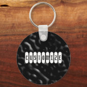 Porte-clés Ondes foncées - Modèle (Recto)