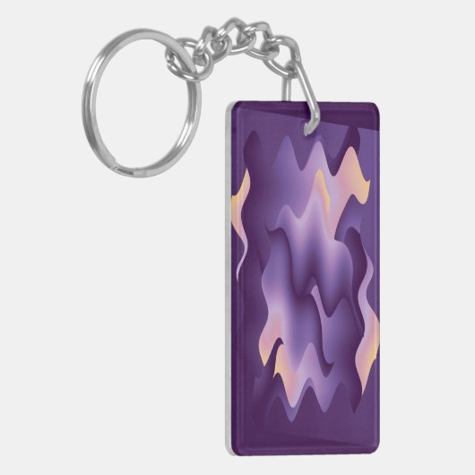 Porte-clés Ondes violettes (Devant gauche)