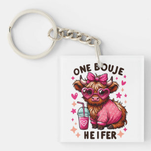 Porte-clés One Bouje Heifer - Jolie Saint Valentin Heifer Cow