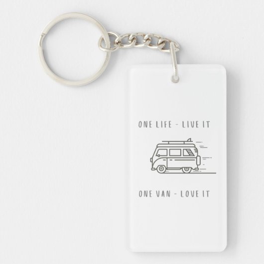 Porte-clés One Life - Live It One Van - Love It (Devant)