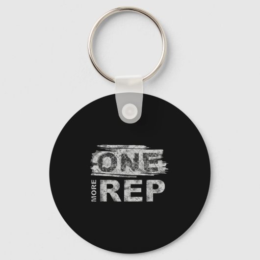 Porte-clés One More Rep _ Gym Motivation (Recto)