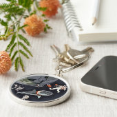 Porte-clés One Planet One Chance - Jour des terres (Texture d (Côté)