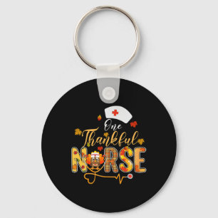 Porte-clés One Thankful Nurse Autumn Fall Turkey Nurse Thanks