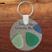 Porte-clés Onglets de guitare avec un mignon dire (Recto)