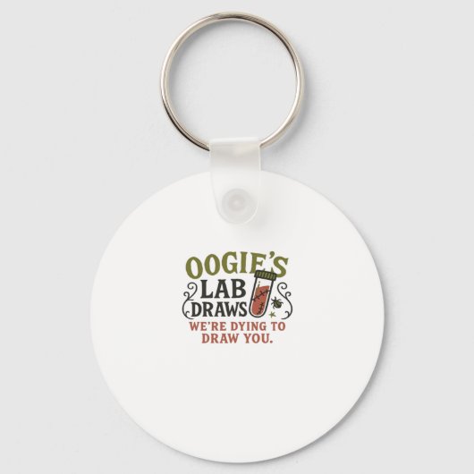 Porte-clés Oogie�s Lab Draws � Phlébotomiste drôle d'Hallowee (Recto)